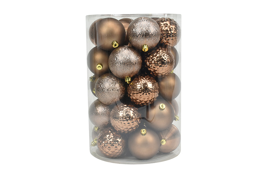 SET 34 PALLINE IN PLASTIVA 8 CM