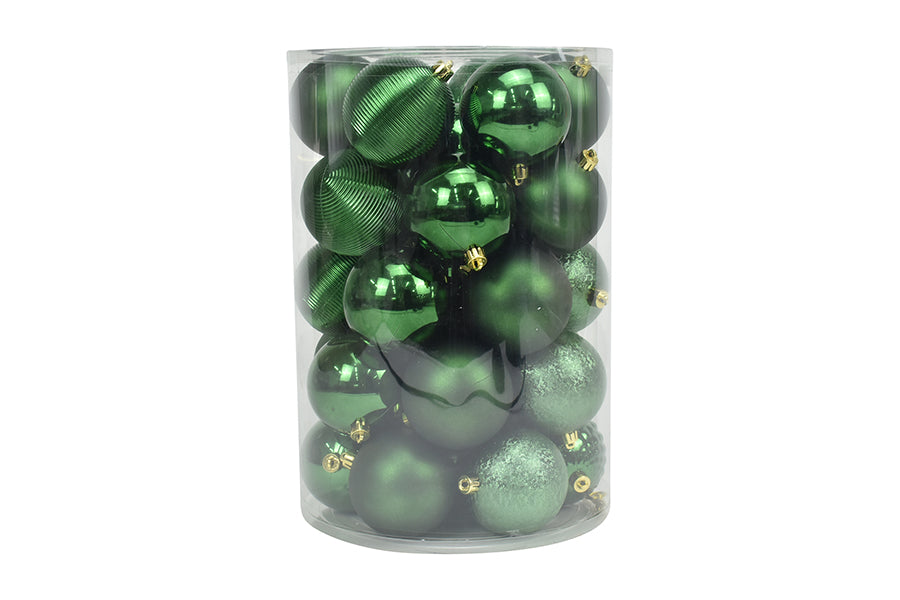 SET 34 PALLINE IN PLASTIVA 8 CM