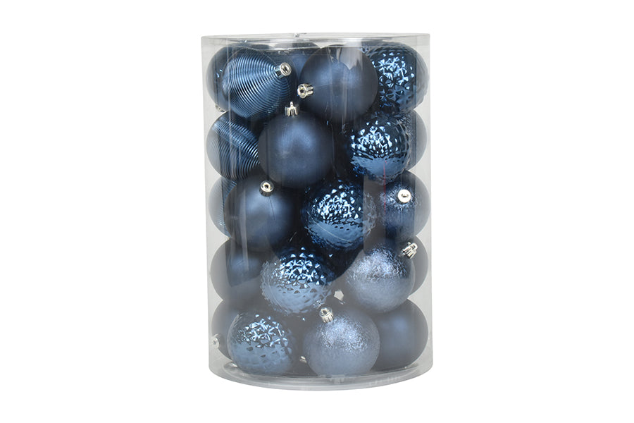 SET 34 PALLINE IN PLASTIVA 8 CM