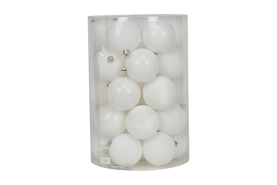 SET 34 PALLINE IN PLASTIVA 8 CM