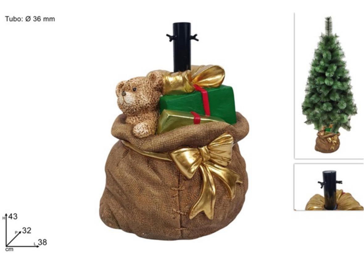 SOTTOALBERO NATALIZIO A FORMA DI SACCO
