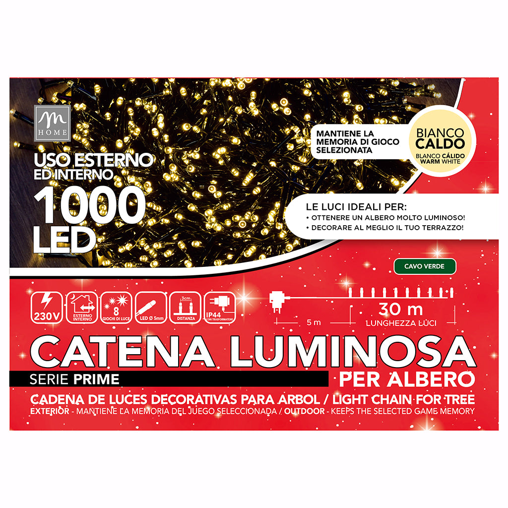 1000 LUCI LED CATENA LUMINOSA