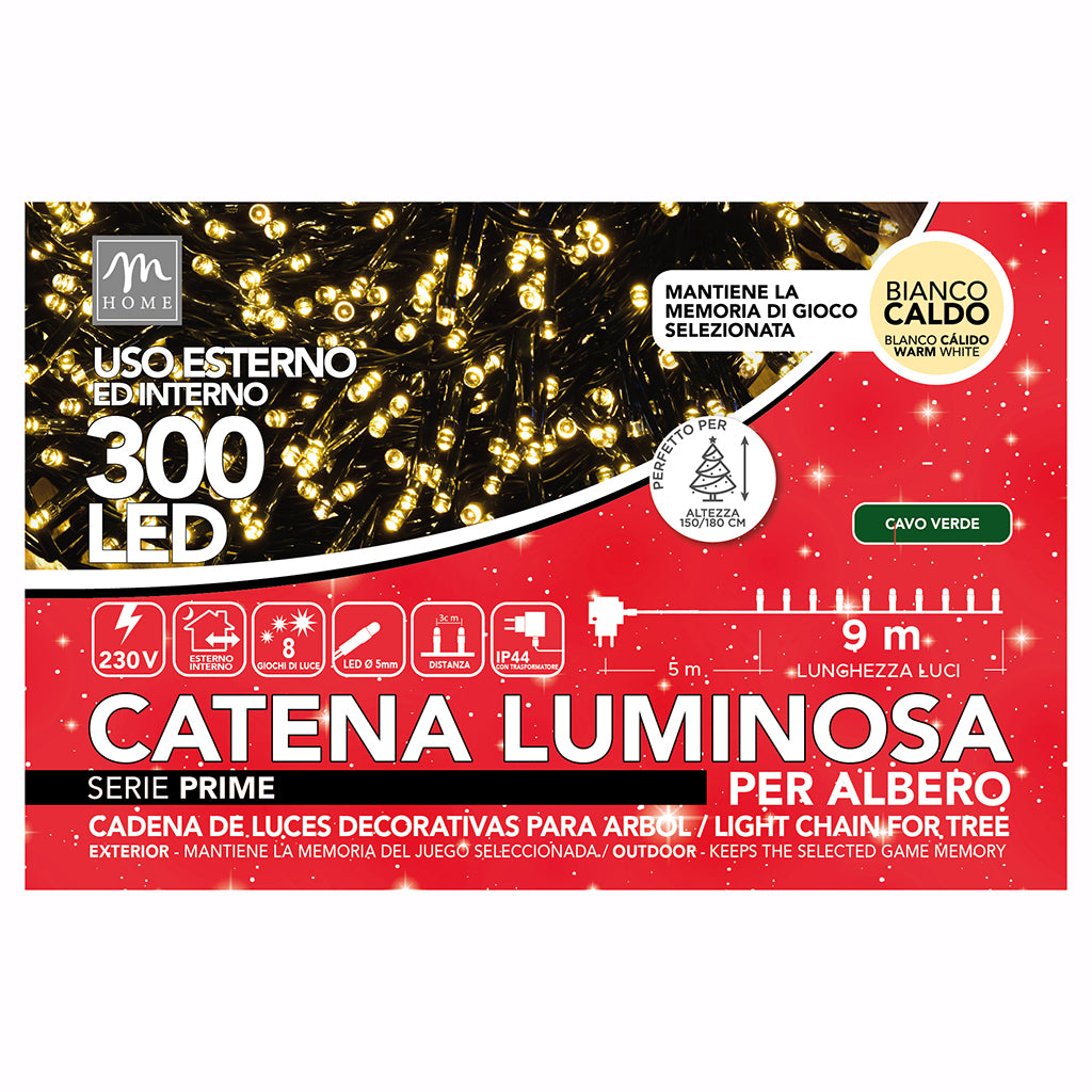300 LUCI LED CATENA LUMINOSA