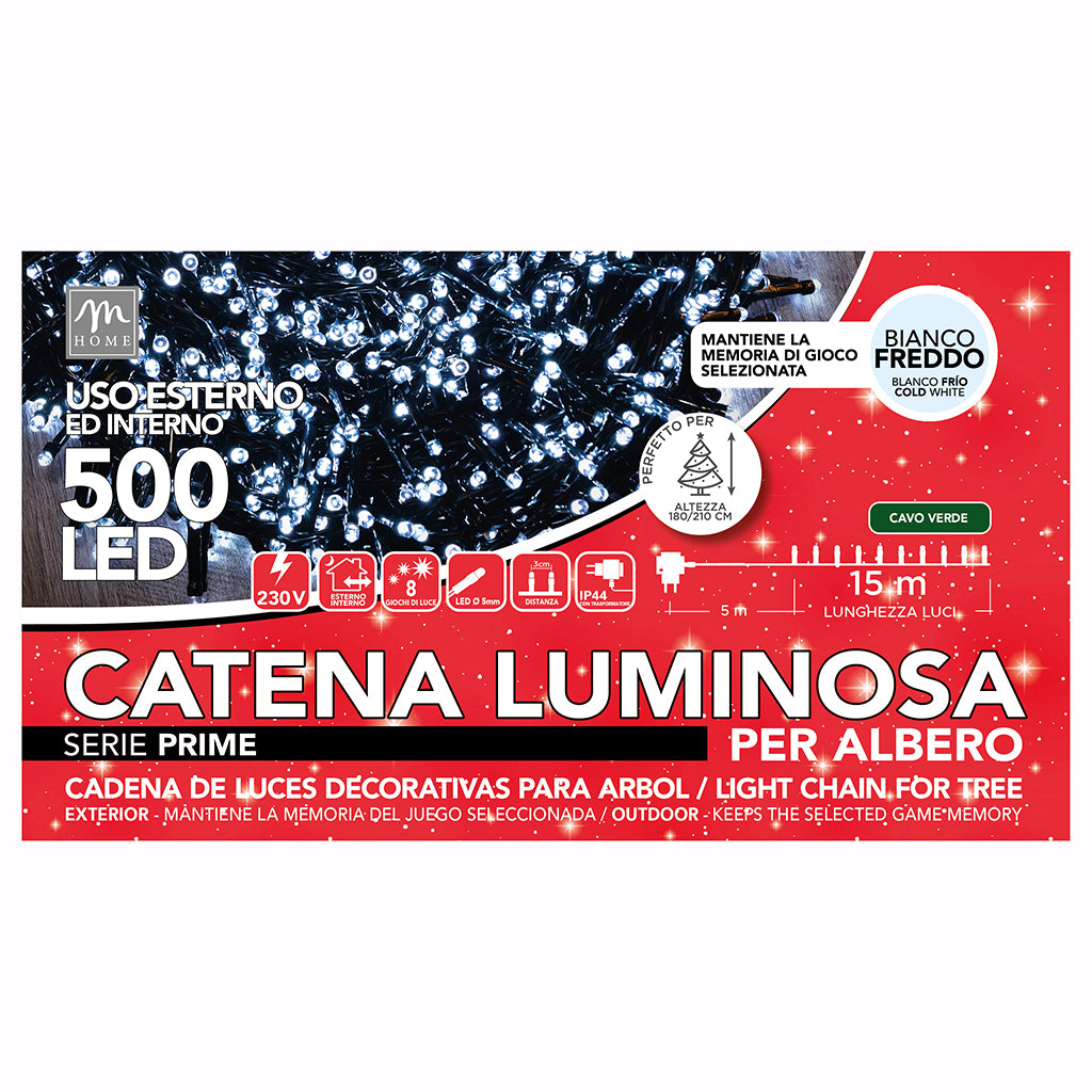 500 LUCI LED CATENA LUMINOSA