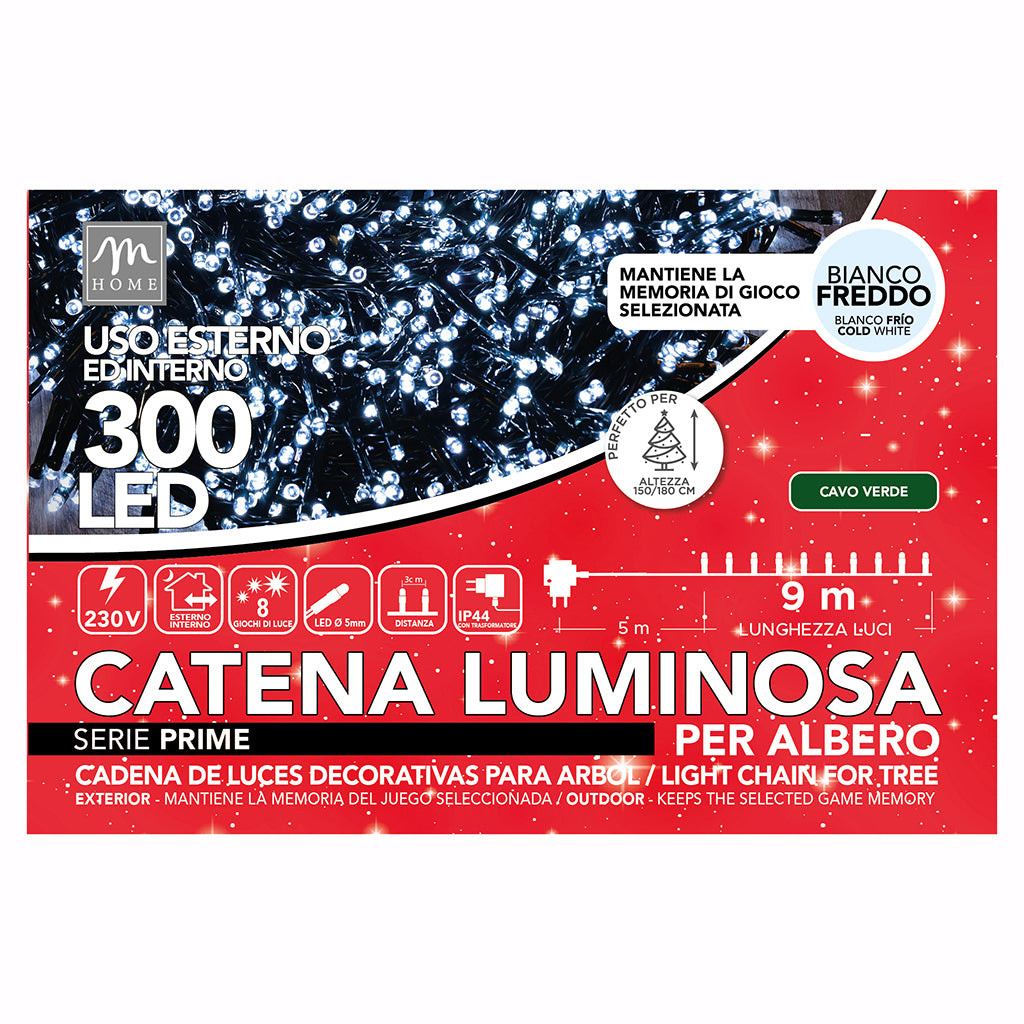300 LUCI LED CATENA LUMINOSA