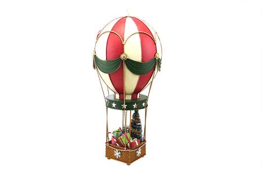 MONGOLFIERA GRANDE  BIANCA E ROSSA