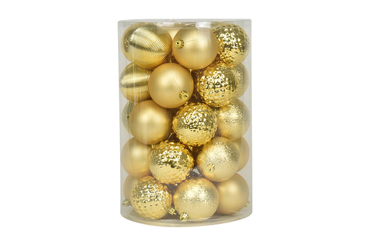 SET 34 PALLINE IN PLASTIVA 8 CM