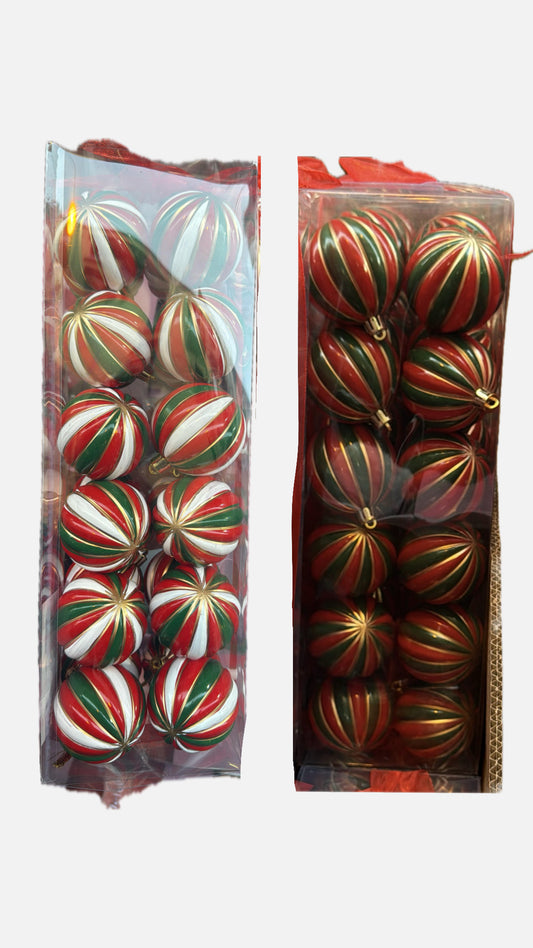 24 PALLINE da 6cm in PP - disponibili in 2 colori