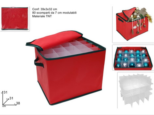 BOX PORTA OGGETTI NATALIZIO 31*31*38