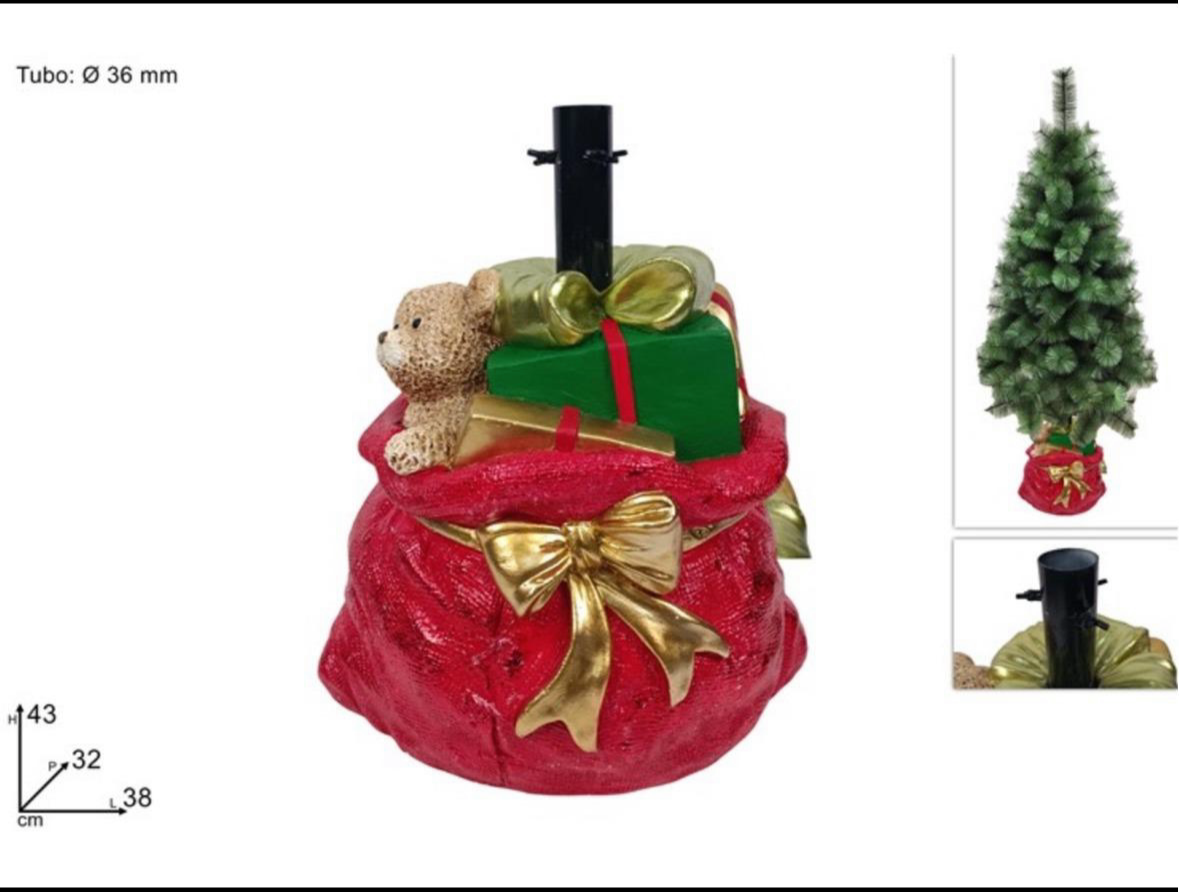 SOTTOALBERO NATALIZIO A FORMA DI SACCO