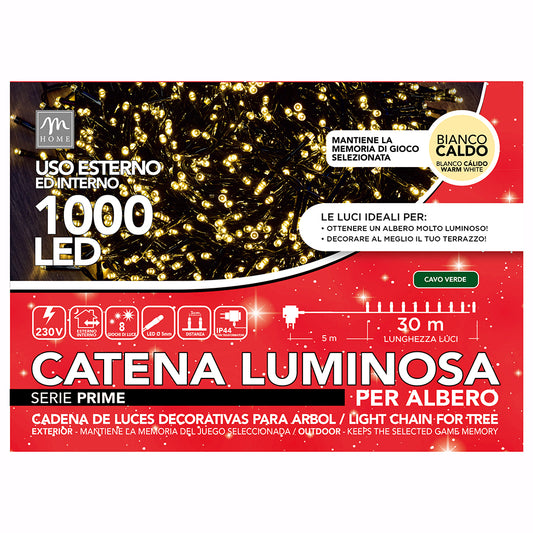 1000 LUCI LED CATENA LUMINOSA