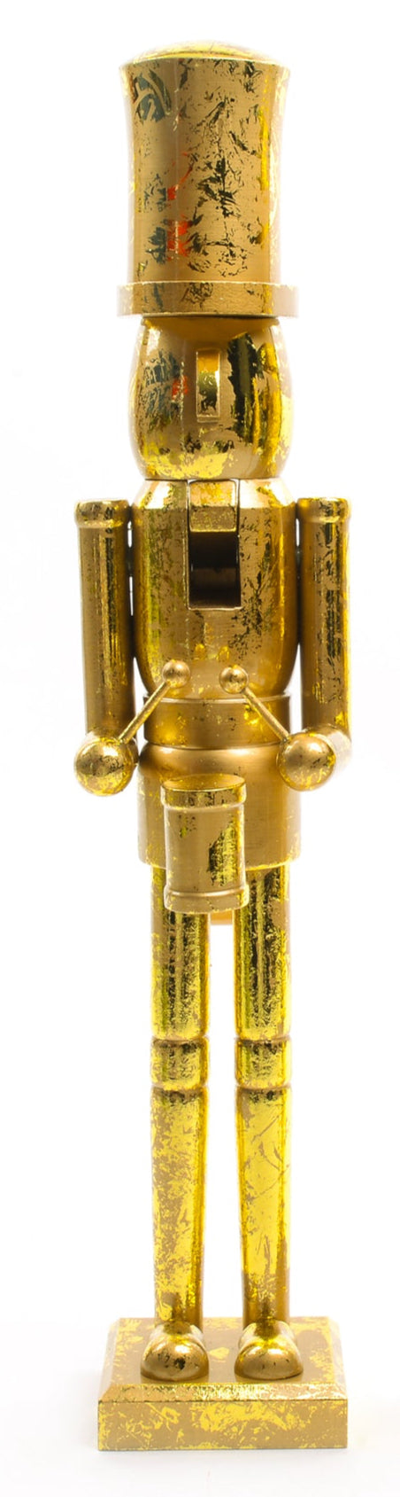 SOLDATINO GRANDE ORO IN LEGNO FOGLIA ORO